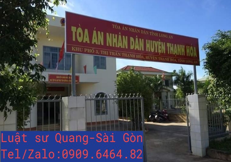 Những việc Luật sư sẽ làm tại Tòa án nhân dân huyện Thạnh Hóa, tỉnh Long An để bào chữa, bảo vệ, tư vấn cho khách hàng trong các vụ án: Hình sự, dân sự, đất đai, hôn nhân, hành chính, thừa kế - di chúc, tranh chấp hợp đồng, kinh doanh- thương mại, la